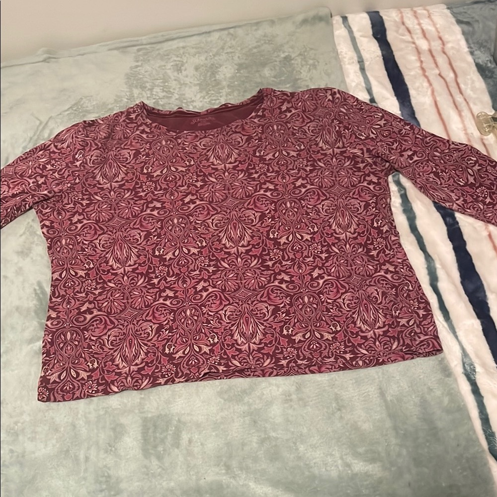 Floral Patterned Women's Top size XL vintage